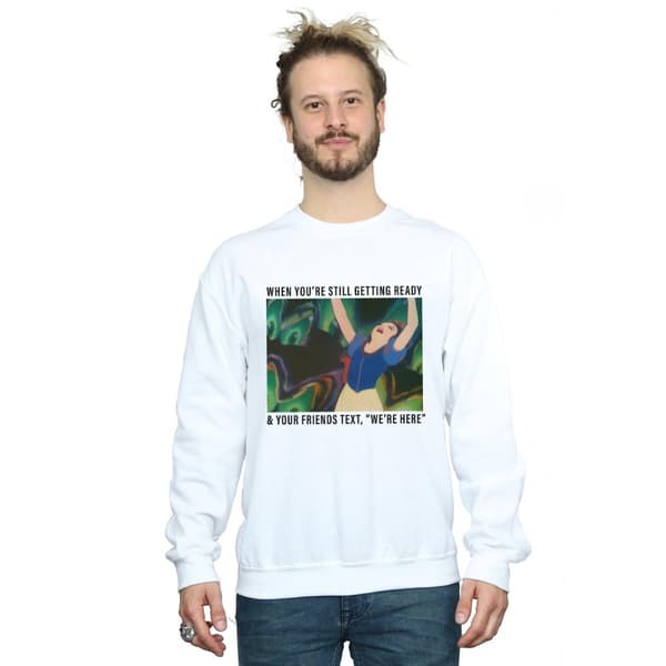 Disney Princess Mens Snow White Still Getting Ready Sweatshirt