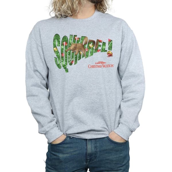 National Lampoon´s Christmas Vacation Mens Squirrel Tree Sweatshirt