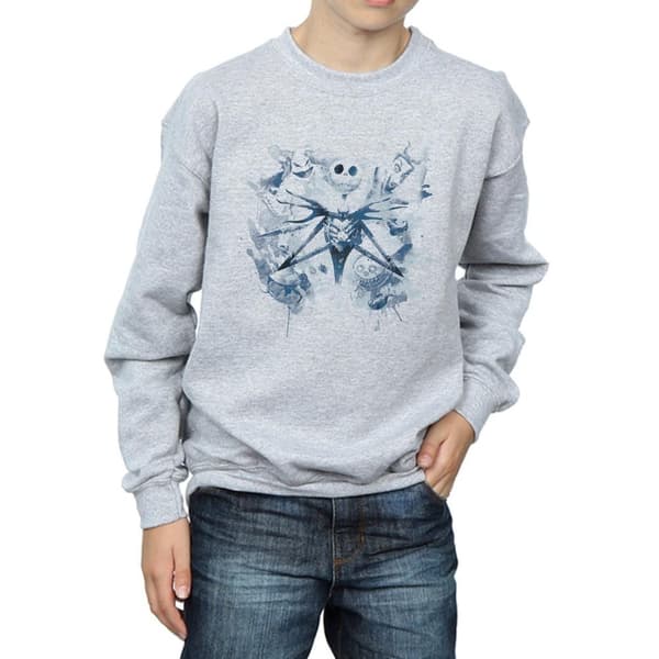 Disney Boys Nightmare Before Christmas Paint Spray Carers Sweatshirt