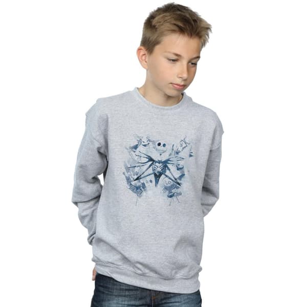 Disney Boys Nightmare Before Christmas Paint Spray Carers Sweatshirt