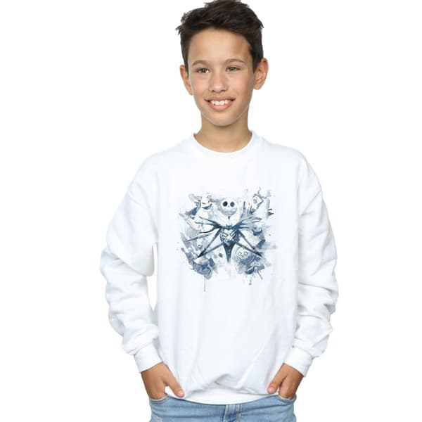 Disney Boys Nightmare Before Christmas Paint Spray Carers Sweatshirt