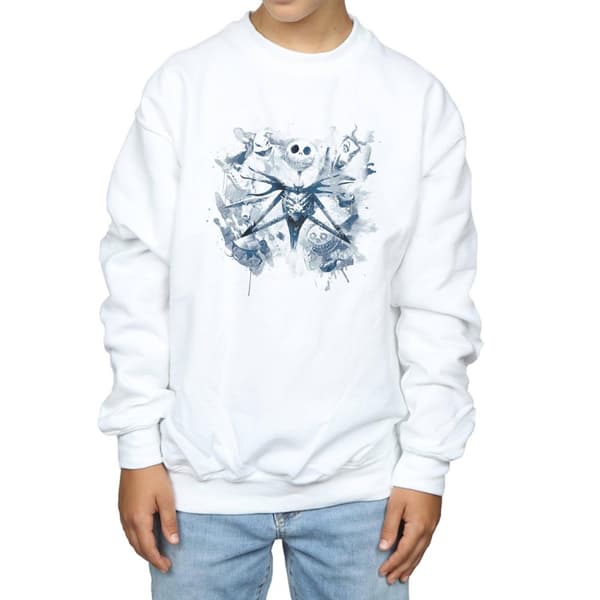 Disney Boys Nightmare Before Christmas Paint Spray Carers Sweatshirt