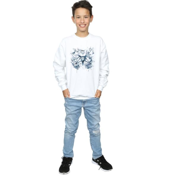 Disney Boys Nightmare Before Christmas Paint Spray Carers Sweatshirt