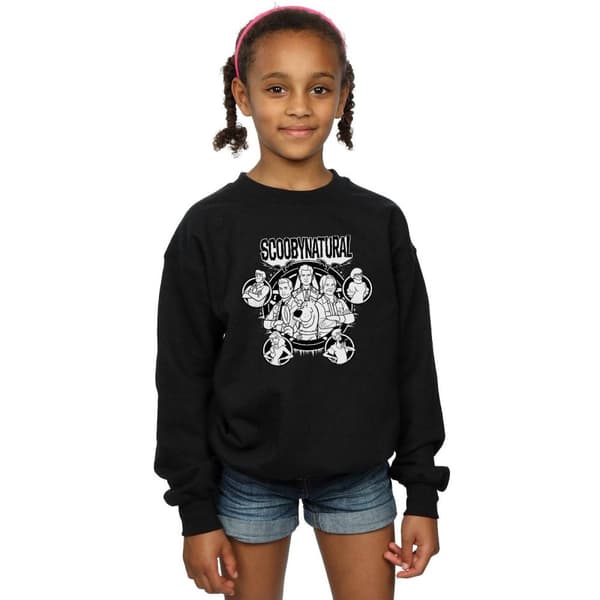 Scoobynatural Sweatshirt med monokroma tecken för flickor