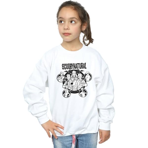 Scoobynatural Sweatshirt med monokroma tecken för flickor