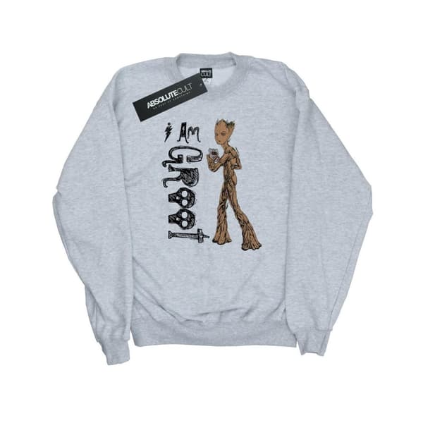 Marvel Dam/Tjej Avengers Infinity War I Am Teenage Groot Sweatshirt