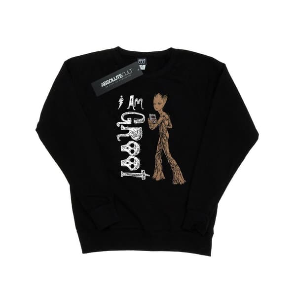 Marvel Dam/Tjej Avengers Infinity War I Am Teenage Groot Sweatshirt