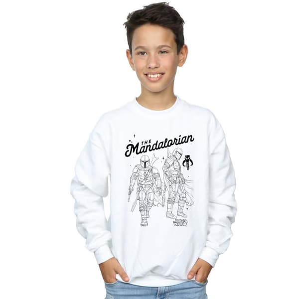 Star Wars Boys The Mandalorian Hunter Profile Sweatshirt