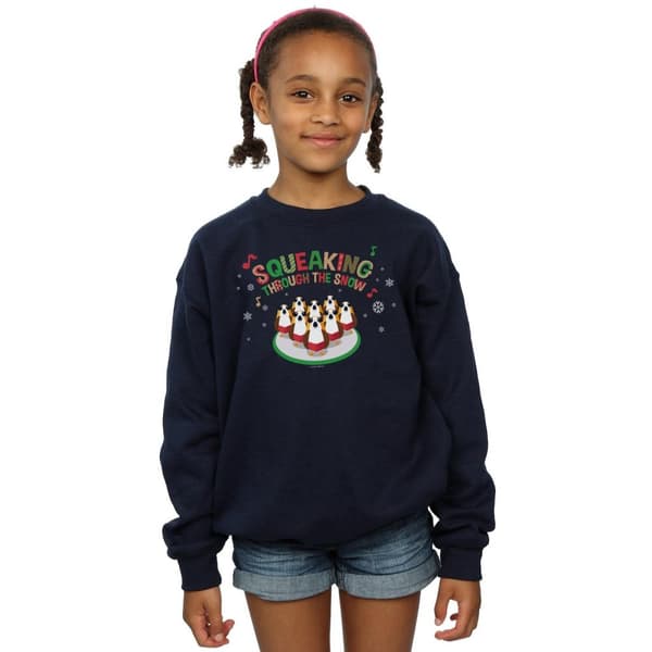 Star Wars Girls The Last Jedi Porgs Squeaking Through The Snow Sweatshirt