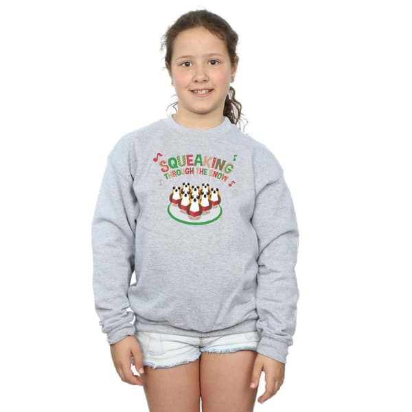 Star Wars Girls The Last Jedi Porgs Squeaking Through The Snow Sweatshirt