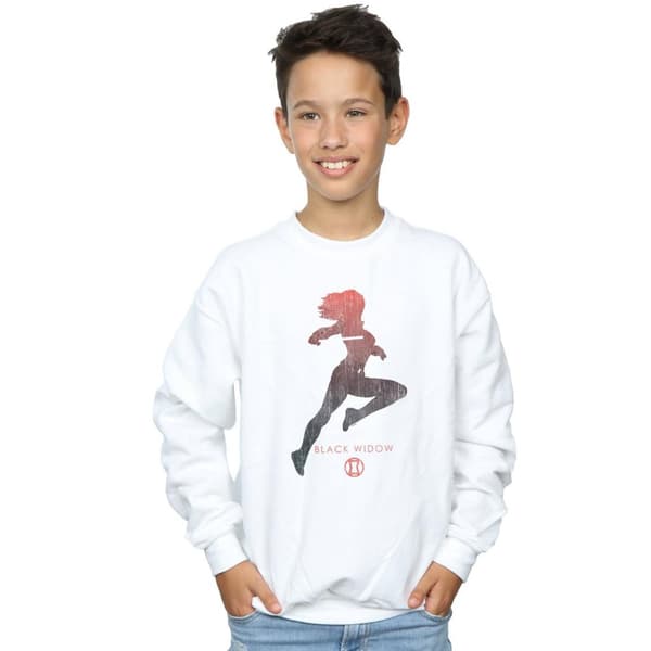 Marvel Boys Black Widow Silhouette Sweatshirt