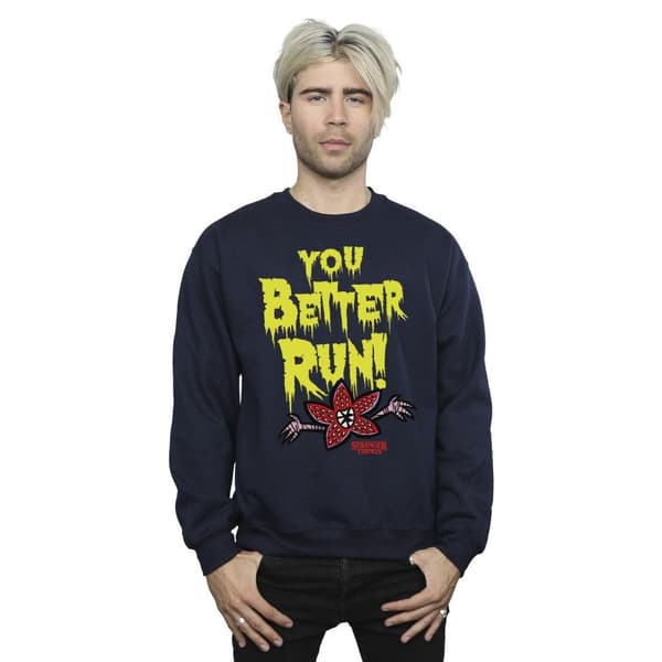 Netflix Mens Stranger Things You Better Run Sweatshirt