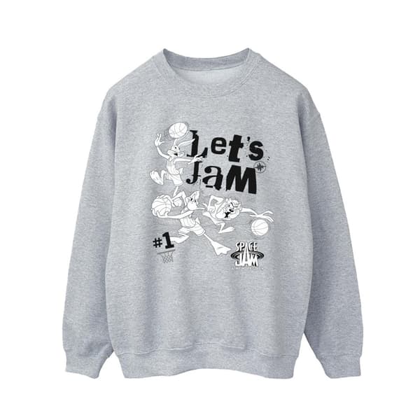 Space Jam: A New Legacy Mens Let´s Jam Sweatshirt Sports Grey 5XL