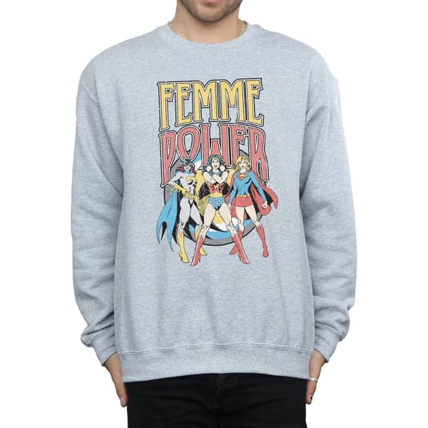 DC Comics Mens Wonder Woman Femme Power Sweatshirt