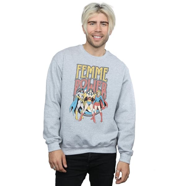 DC Comics Mens Wonder Woman Femme Power Sweatshirt