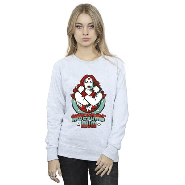DC Comics Womens/Ladies Wonder Woman Wonderful Mum Sweatshirt