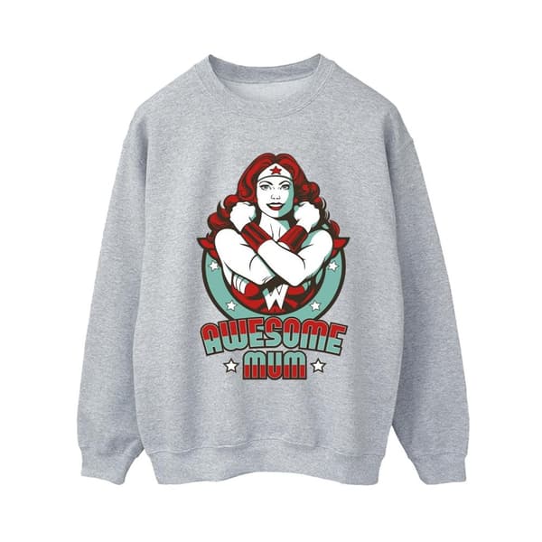 DC Comics Womens/Ladies Wonder Woman Wonderful Mum Sweatshirt