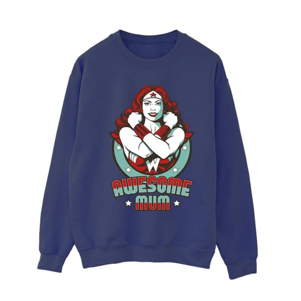 DC Comics Womens/Ladies Wonder Woman Wonderful Mum Sweatshirt