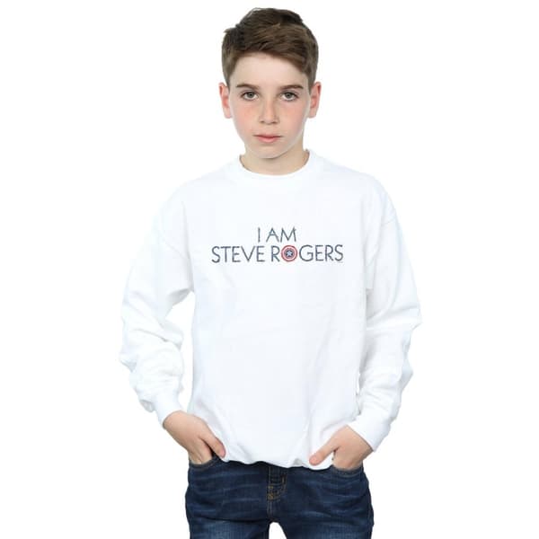 Marvel Boys Avengers Infinity War I Am Steve Rogers Sweatshirt