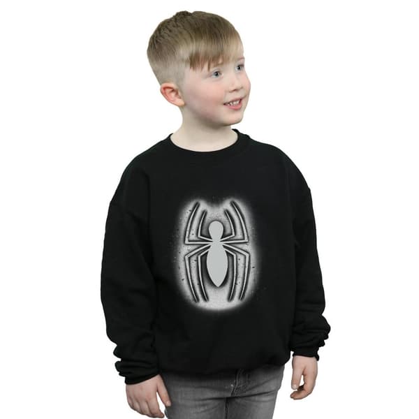 Marvel Boys Spider-Man Graffiti Logo Sweatshirt