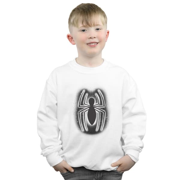 Marvel Boys Spider-Man Graffiti Logo Sweatshirt