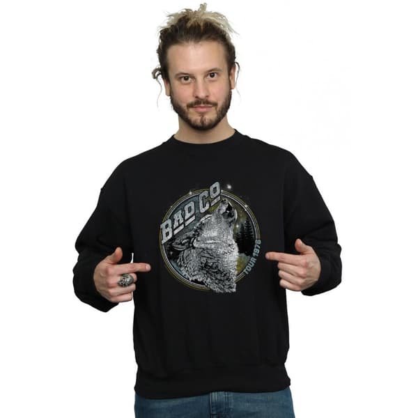 Bad Company Mens Wolf Tour 1976 Sweatshirt