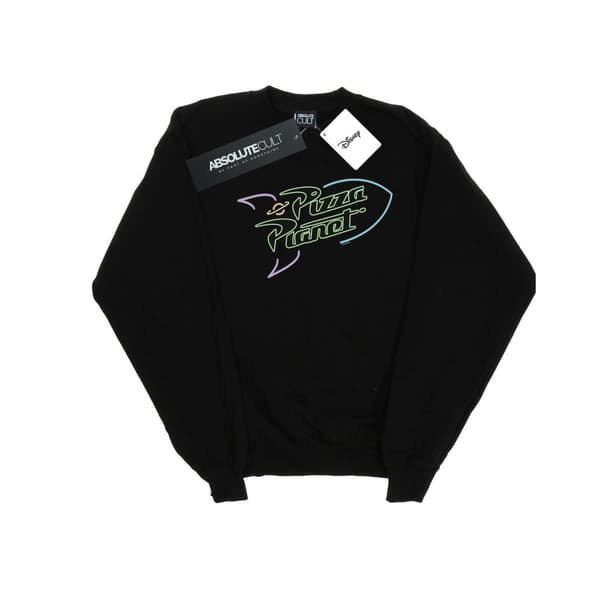 Disney Girls Toy Story Neon Pizza Planet Sweatshirt Black 9-11 Years