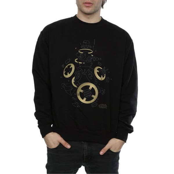 Star Wars Mens The Last Jedi BB-8 Deconstructed Sweatshirt