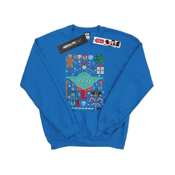 Star Wars Mens Yoda Christmas Sweatshirt