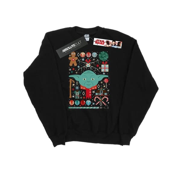 Star Wars Mens Yoda Christmas Sweatshirt
