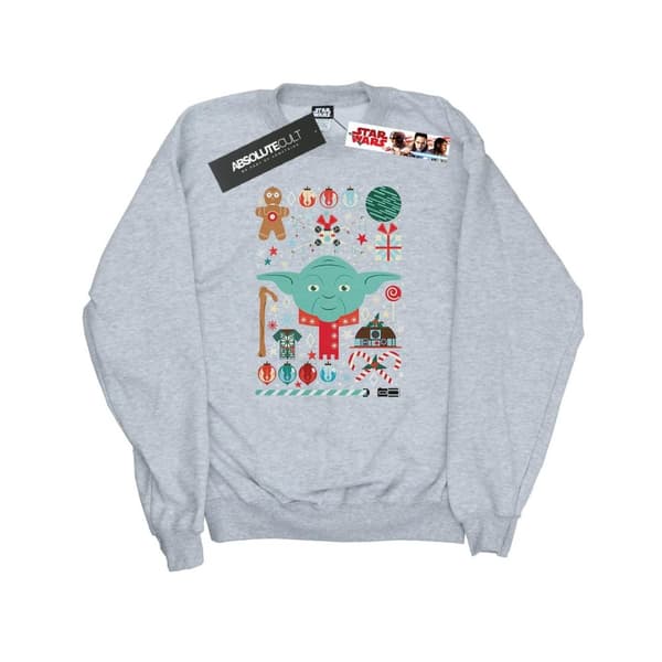 Star Wars Mens Yoda Christmas Sweatshirt