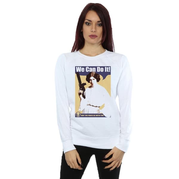 Star Wars Womens/Ladies A New Hope Leia We Can Do It Sweatshirt