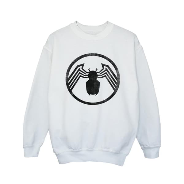 Marvel Girls Venom Logo Emblem Sweatshirt