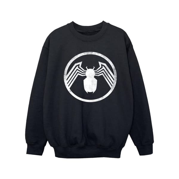 Marvel Girls Venom Logo Emblem Sweatshirt
