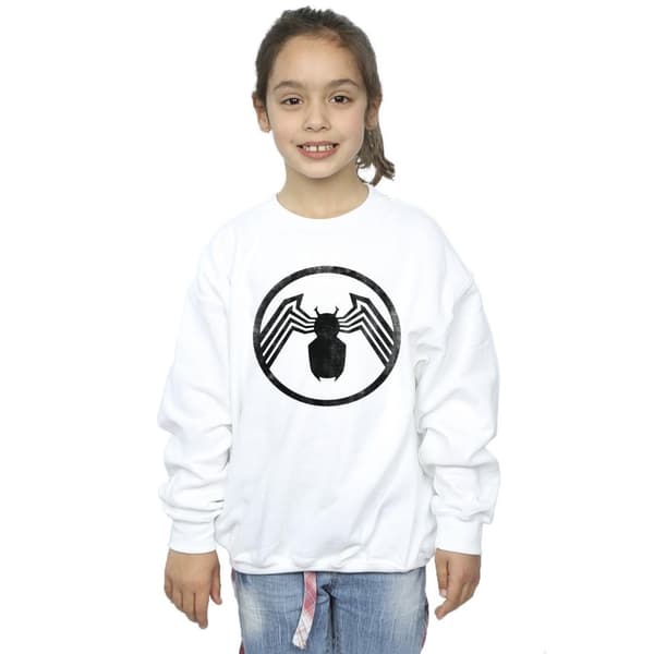 Marvel Girls Venom Logo Emblem Sweatshirt