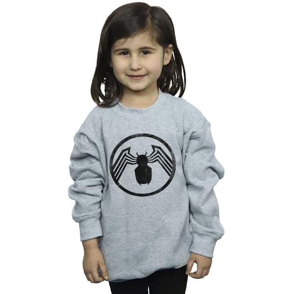 Marvel Girls Venom Logo Emblem Sweatshirt