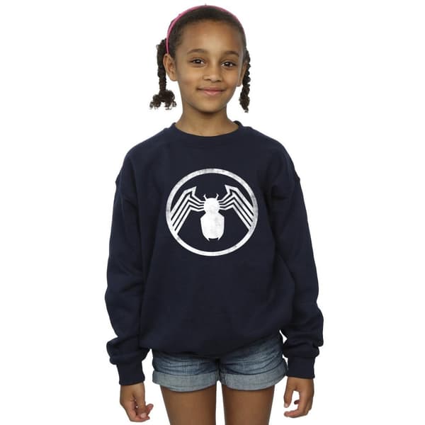 Marvel Girls Venom Logo Emblem Sweatshirt