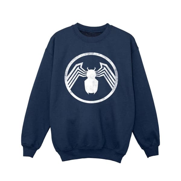 Marvel Girls Venom Logo Emblem Sweatshirt