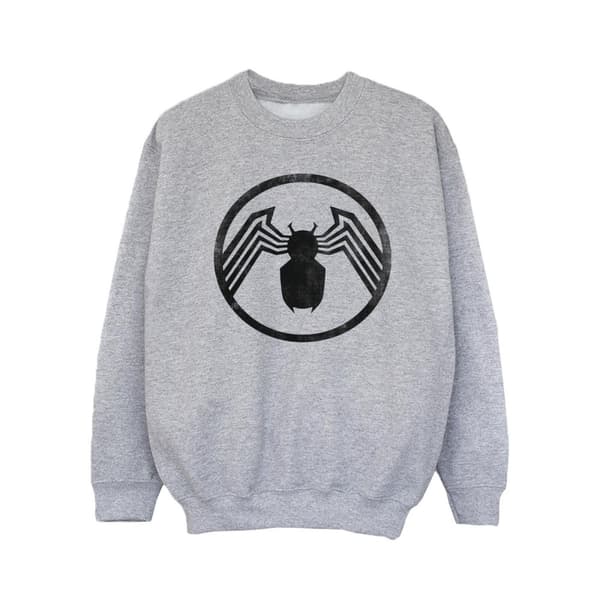 Marvel Girls Venom Logo Emblem Sweatshirt