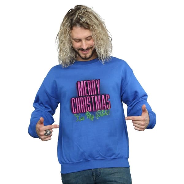 National Lampoon´s Christmas Vacation Mens Kiss My Ass Sweatshirt