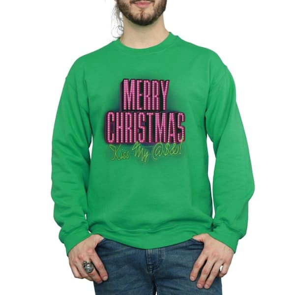 National Lampoon´s Christmas Vacation Mens Kiss My Ass Sweatshirt