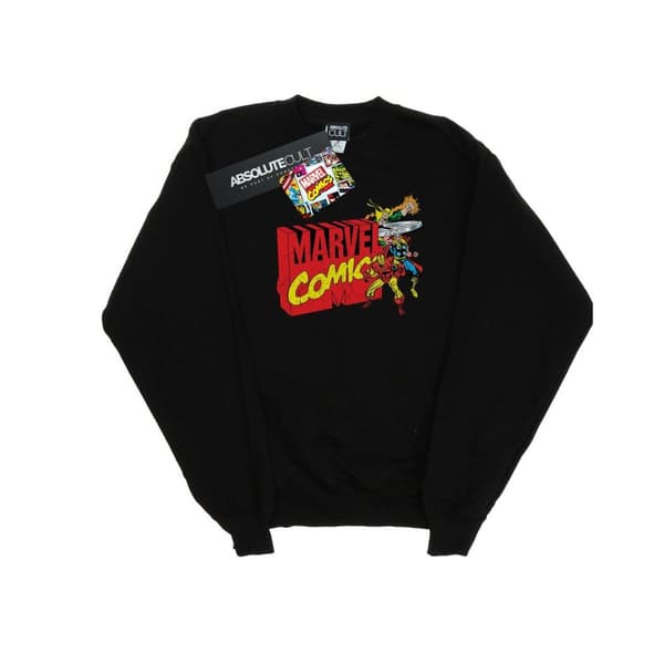 Marvel Comics Womens/Ladies Vintage Logo Blast Sweatshirt