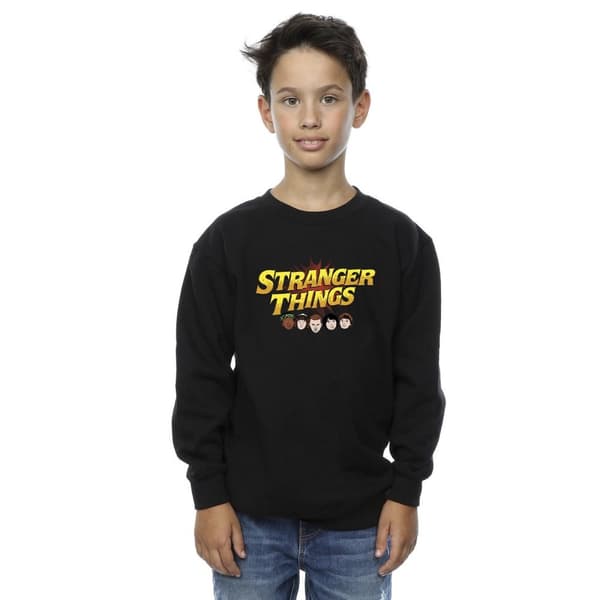 Netflix Pojkar Stranger Things Comic Heads Sweatshirt