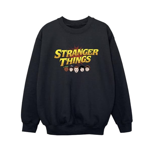 Netflix Pojkar Stranger Things Comic Heads Sweatshirt