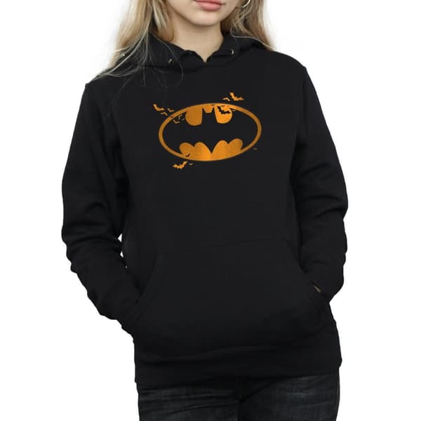DC Comics Womens/Ladies Batman Halloween Logo Hoodie