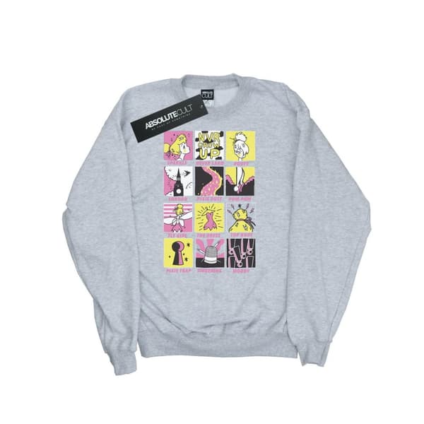 Disney Mens Tinkerbell Squares Sweatshirt