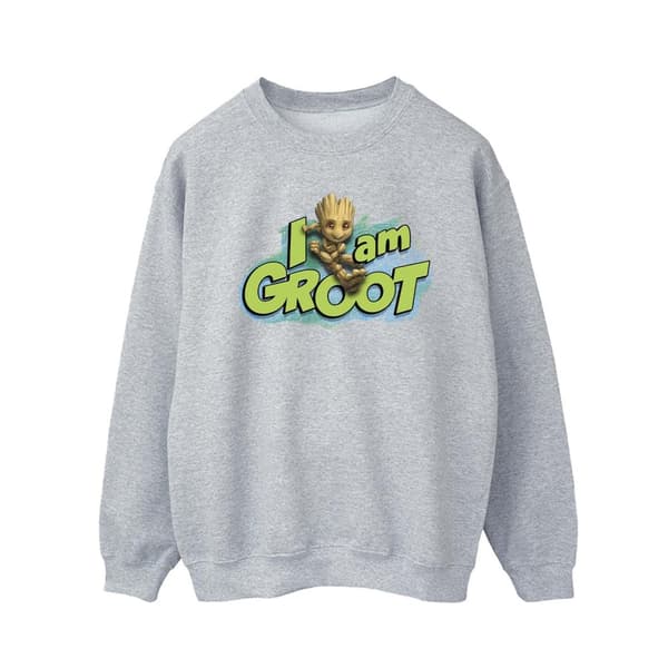 Marvel Guardians Of The Galaxy I Am Groot Jumping Sweatshirt - herr