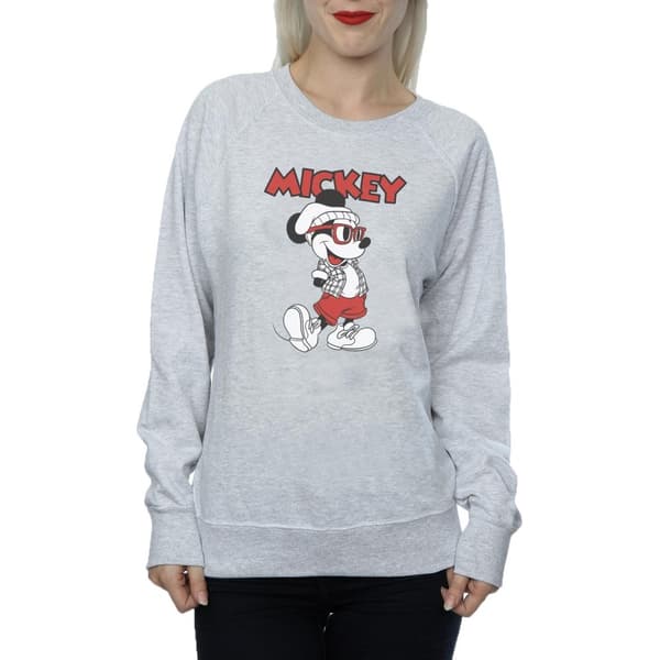 Disney Womens/Ladies Mickey Mouse Hipster Sweatshirt