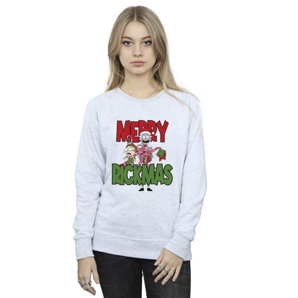 Rick And Morty Womens/Ladies Merry Rickmas Sweatshirt