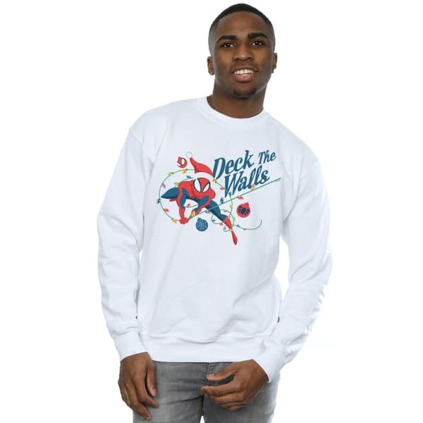 Marvel Mens Spider-Man Deck The Walls Sweatshirt
